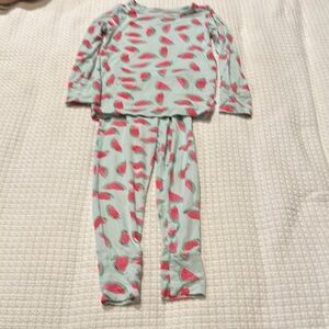 Kids Watermelon Print Pajama Set size 3T Like new